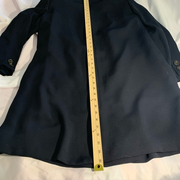 Kasper ASL Coat Shift Dress Lined Size 12P Black Women's Coat - Picture 8 of 11